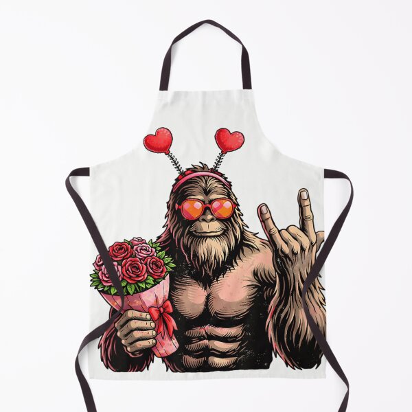 Item preview, Funny romantic gorilla holding roses with heart antenna headband designed and sold by RuperDelois.
