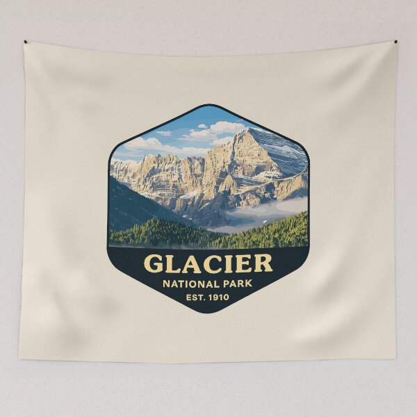 Item preview, Glacier National Park Sticker designed and sold by Gideon Emmerich.