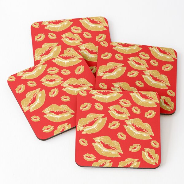 Item preview, Yellow Lip Print Flirtatious Fun designed and sold by taiche.