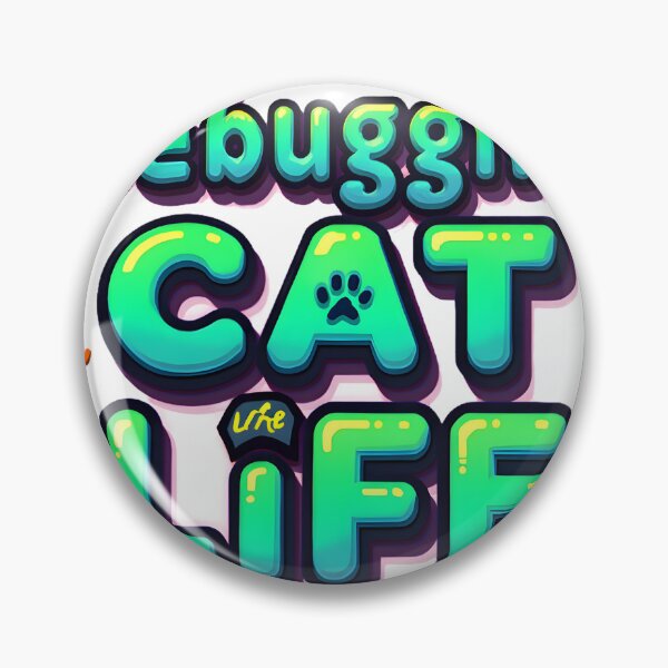 Item preview, Debugging Cat Life – Fun Coding Humor Design for Cat-Loving Developers designed and sold by FeelFreeStore.
