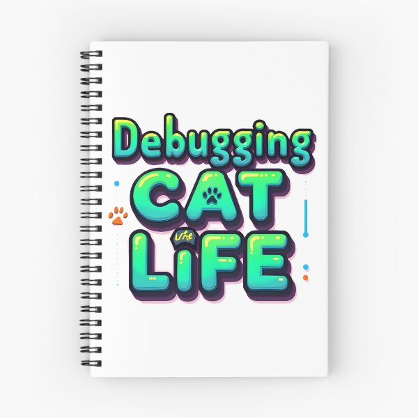 Item preview, Debugging Cat Life – Fun Coding Humor Design for Cat-Loving Developers designed and sold by FeelFreeStore.