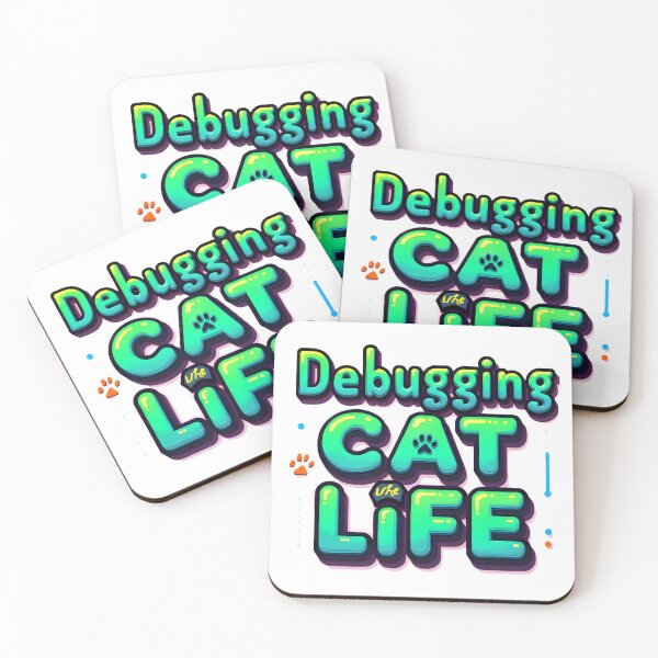 Item preview, Debugging Cat Life – Fun Coding Humor Design for Cat-Loving Developers designed and sold by FeelFreeStore.