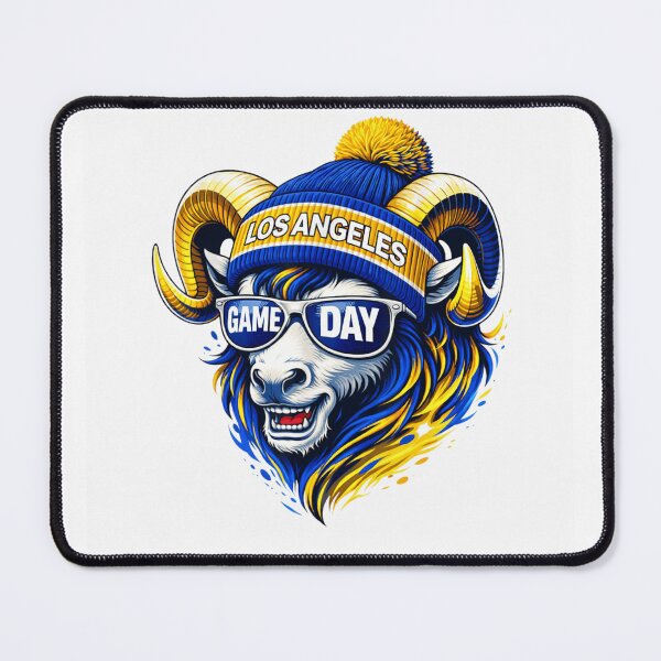 Item preview, Fierce ram mascot wearing beanie sunglasses and game day style designed and sold by RuperDelois.