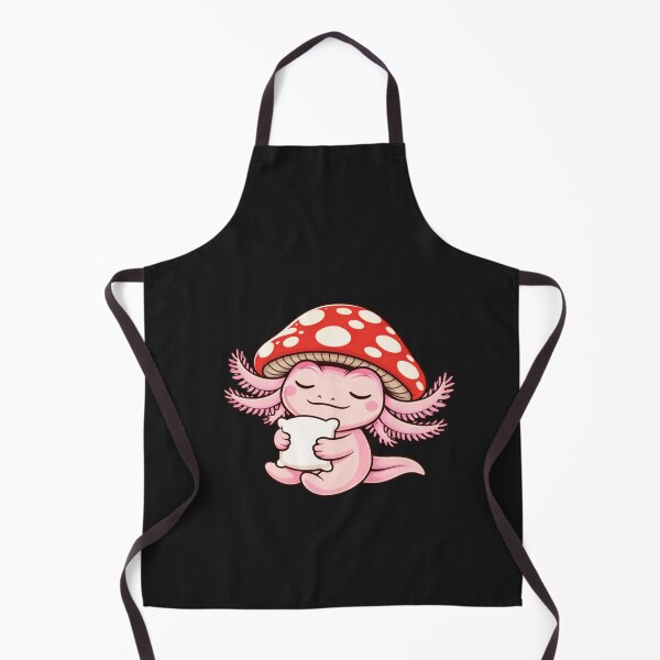 Item preview, Minimal Sleepy Axolotl with Mushroom Hat – Cute Pastel Illustration designed and sold by ColorSplash123.