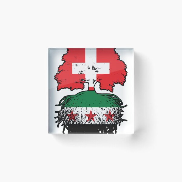 Item preview, Syrian Swiss Roots and Crown Tree designed and sold by FlagX.