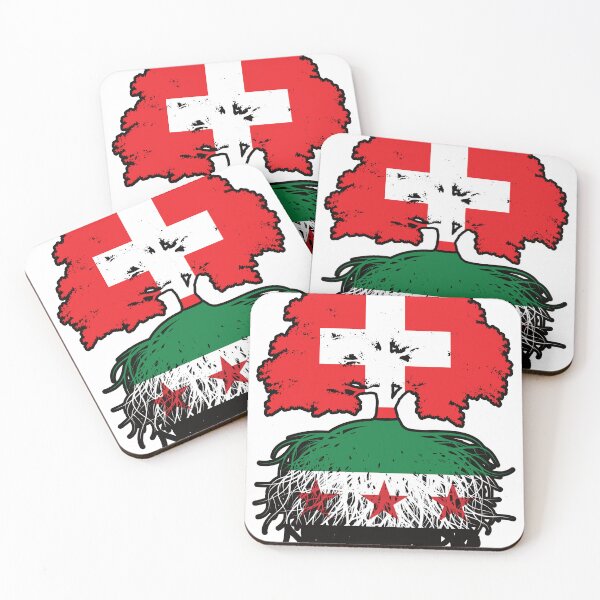 Item preview, Syrian Swiss Roots and Crown Tree designed and sold by FlagX.