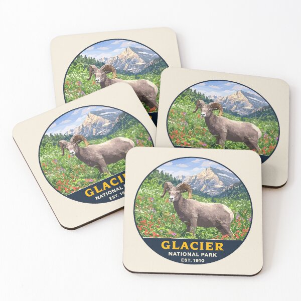 Item preview, Glacier National Park Sticker designed and sold by Gideon Emmerich.