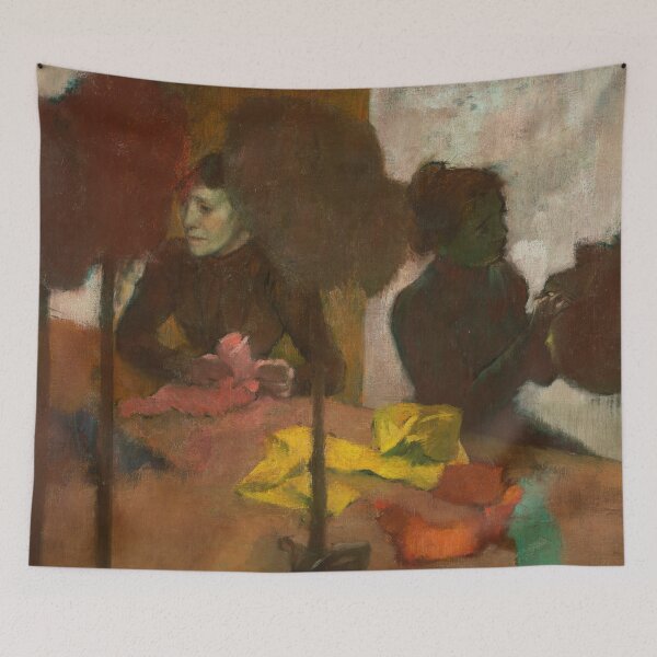 Item preview, The Milliners by Edgar Degas: Impressionist Interior Fine Art Poster designed and sold by artofuniverse.