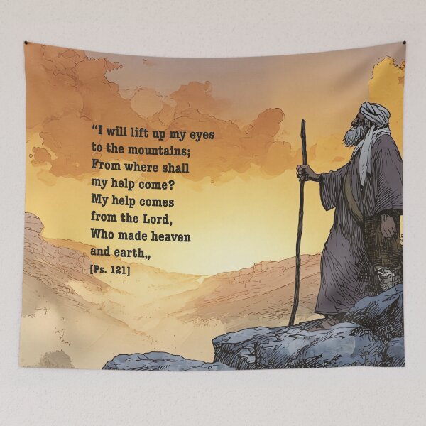 Item preview, Help Comes from the Lord - Psalm 121 Art designed and sold by Banal25.