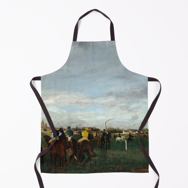 Item preview, The Races by Edgar Degas: Impressionist Horse Racing Fine Art Poster designed and sold by artofuniverse.