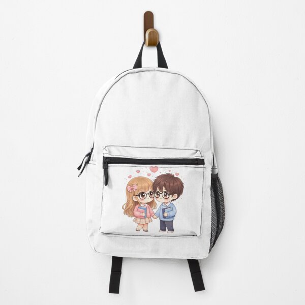 Item preview, Cute Kawaii Bookworm Couple – Study Love Illustration designed and sold by MysticPurpleHue.