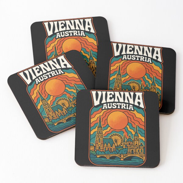 Item preview, Vienna Austria Trippy Vintage Travel designed and sold by TomFrontierArt.