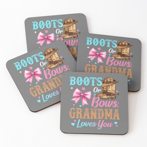 Item preview, Boots or Bows Grandma Loves You Gender Reveal Family designed and sold by KristineLi.