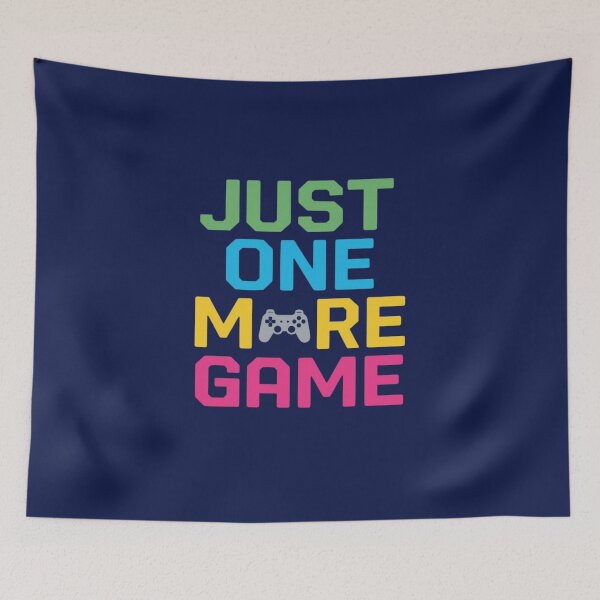 Item preview, Just One More Game – Gamer Typography & Controller Design designed and sold by Art-Design-EM.