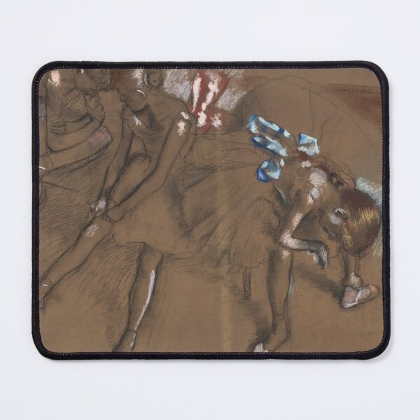 Item preview, Three Dancers Resting by Edgar Degas: Impressionist Ballet Fine Art Poster designed and sold by artofuniverse.