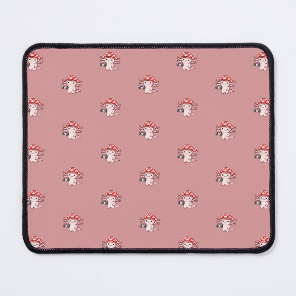 Item preview, Minimal Fitness Axolotl with Mushroom Hat – Cute Workout Icon Illustration designed and sold by ColorSplash123.