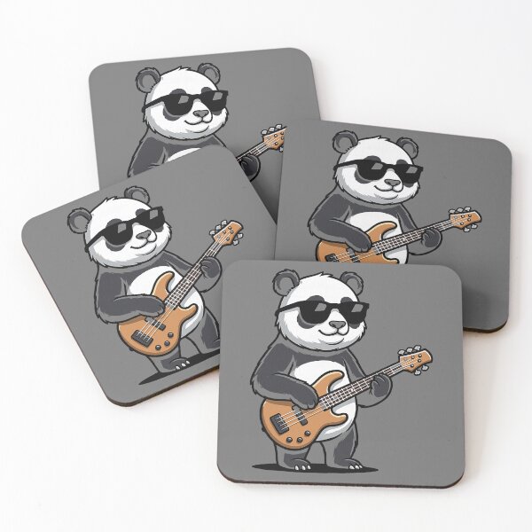 Item preview, Funny Panda Playing Bass Guitar  designed and sold by KristineLi.