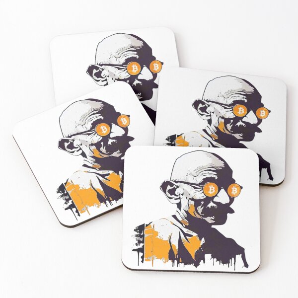 Item preview, Bitcoin Gandhi - Financial Peace & Decentralization designed and sold by Moccroad.