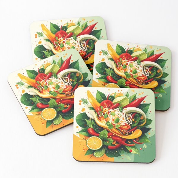 Item preview, Som Tam Abstract – Isan Food Inspired Art designed and sold by MIXER'07.