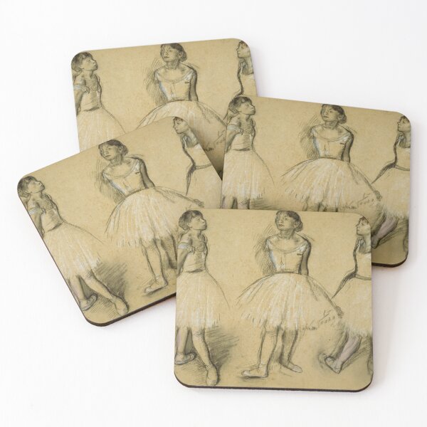Item preview, Three Studies of a Dancer in Fourth Position by Edgar Degas: Ballet Sketch Poster designed and sold by artofuniverse.