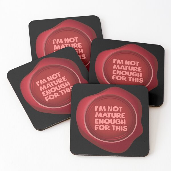 Item preview, I'm Not Mature Enough For This - Stamp designed and sold by AnAzArt.
