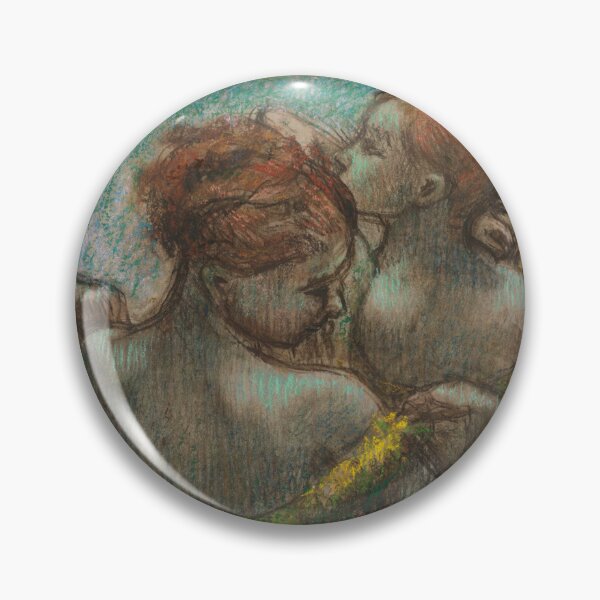 Item preview, Two Dancers Half Length by Edgar Degas: Impressionist Ballet Art Poster designed and sold by artofuniverse.