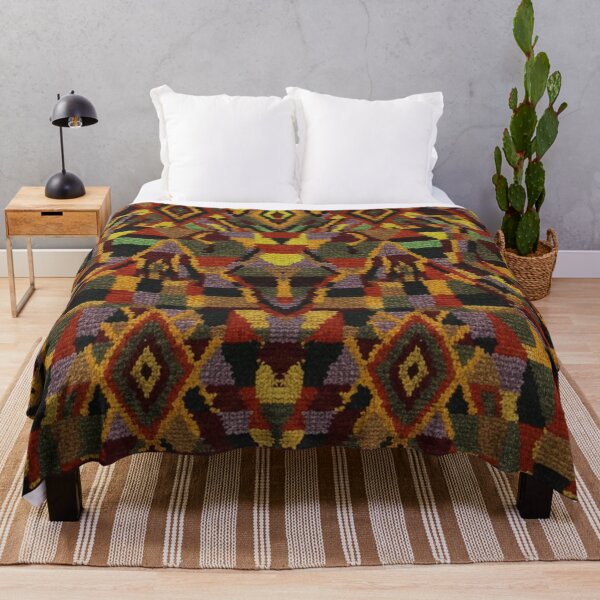 Item preview, Traditional Amazigh Textile ,Colorful Geometric Harmony designed and sold by SpaceBazaar.