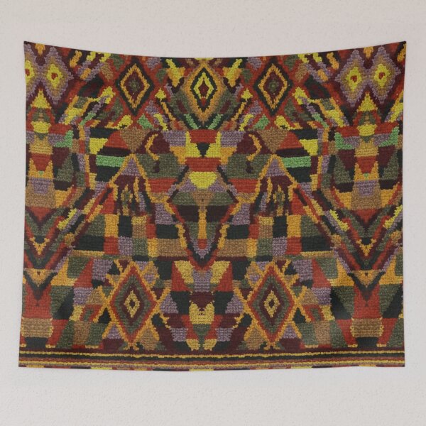 Item preview, Traditional Amazigh Textile ,Colorful Geometric Harmony designed and sold by SpaceBazaar.