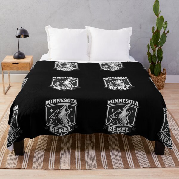 Item preview, Minnesota Rebel Wolf – Northern Spirit Streetwear Design designed and sold by KhattabyEDArt.