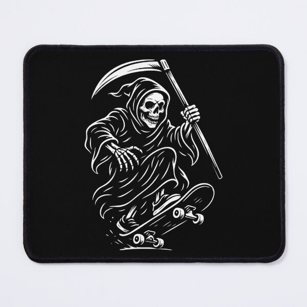 Item preview, Grim Reaper on a skateboard – Funny skull design designed and sold by drizzd.