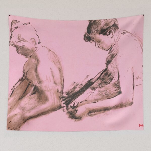 Item preview, Two Studies of Dancers by Edgar Degas: Minimalist Impressionist Figure Poster designed and sold by artofuniverse.