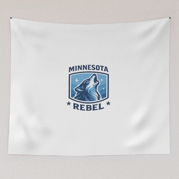 Item preview, Minnesota Rebel Wolf – Northern Spirit Streetwear Design designed and sold by KhattabyEDArt.