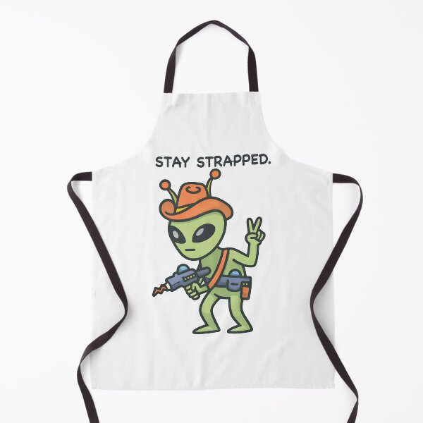 Item preview, Cute Alien with Ray Gun – Funny Sci Fi Cartoon Illustration designed and sold by Senkov.