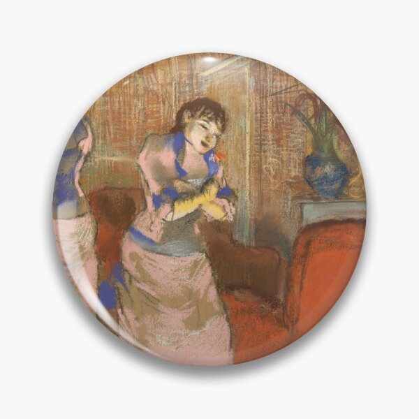 Item preview, Two Women by Edgar Degas: Intimate Impressionist Interior Fine Art Print designed and sold by artofuniverse.