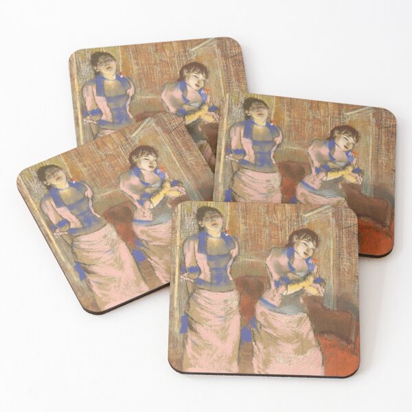 Item preview, Two Women by Edgar Degas: Intimate Impressionist Interior Fine Art Print designed and sold by artofuniverse.