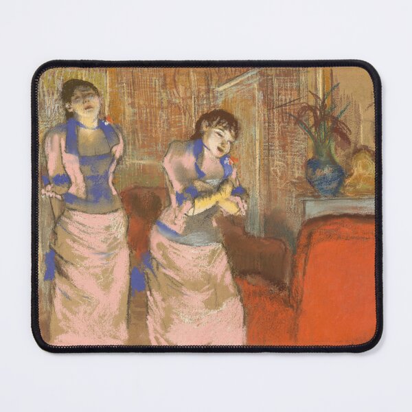 Item preview, Two Women by Edgar Degas: Intimate Impressionist Interior Fine Art Print designed and sold by artofuniverse.