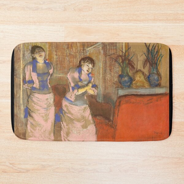 Item preview, Two Women by Edgar Degas: Intimate Impressionist Interior Fine Art Print designed and sold by artofuniverse.
