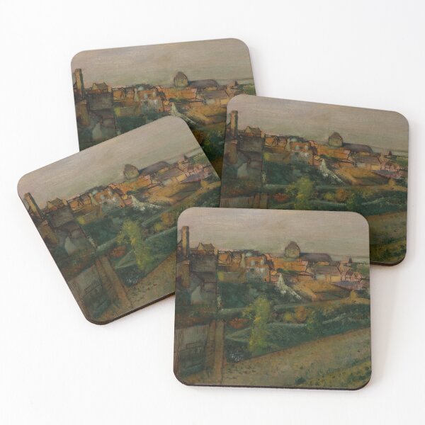 Item preview, View of Saint Valery Sur Somme by Edgar Degas: Impressionist Landscape Poster designed and sold by artofuniverse.