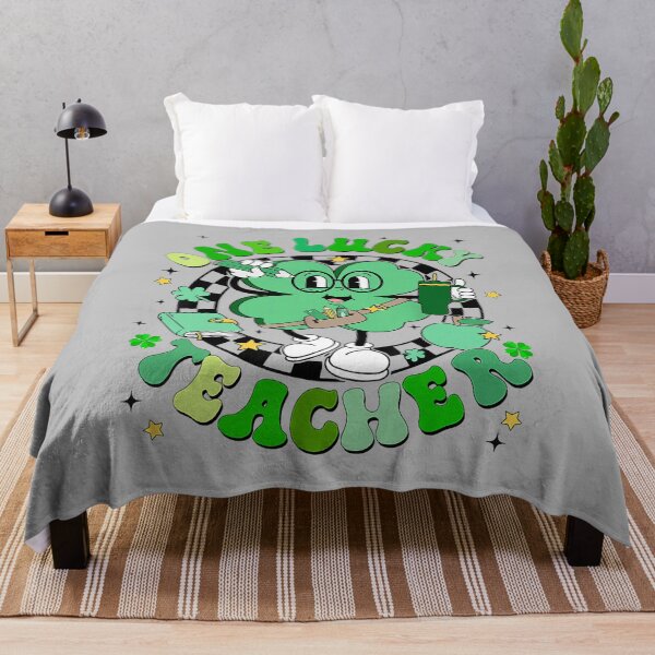 Item preview, Groovy Shamrock One Lucky Teacher St Patricks Day Men Women designed and sold by mjohnson9.