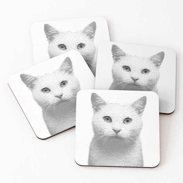 Item preview, White Cat designed and sold by Crazycatgraphic.