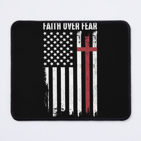 Item preview, America Pride US Flag Faith Over Fear Prayer designed and sold by Inspirational Messages .