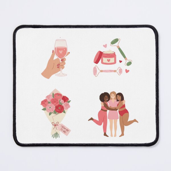 Item preview, Self-Love and Galentine's Day Self-Care Illustration Set designed and sold by NonditStudio.