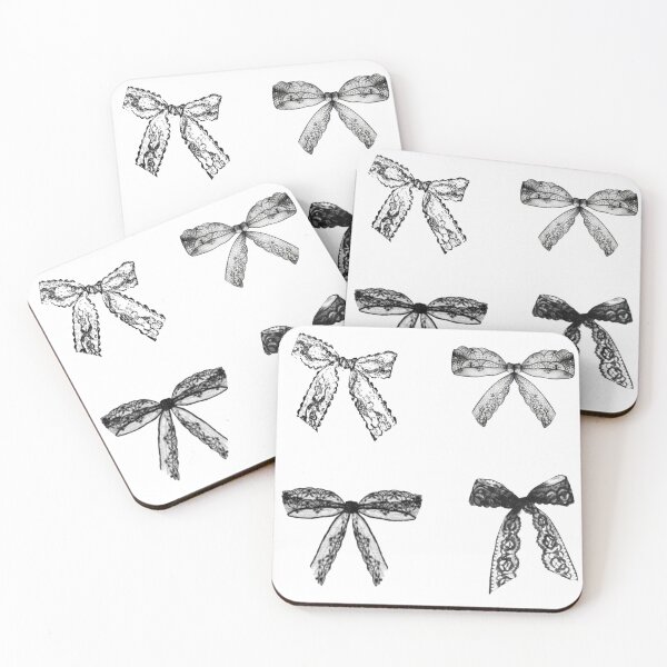 Item preview, black and white ribbons bows designed and sold by inainart.