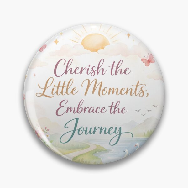 Item preview, Cherish the Little Moments – Soft Pastel Life Quote Design designed and sold by WittyGood.