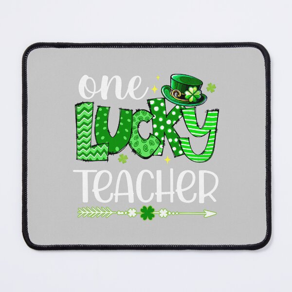 Item preview, One Lucky Teacher Happy St Patricks Day Cute Green Shamrock designed and sold by mjohnson9.