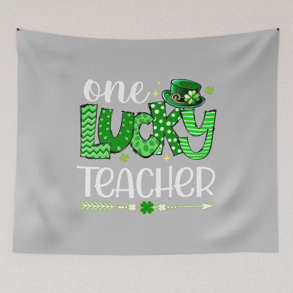 Item preview, One Lucky Teacher Happy St Patricks Day Cute Green Shamrock  designed and sold by mjohnson9.