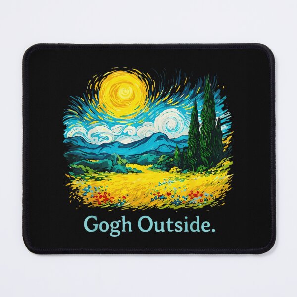 Item preview, Colorful impressionist landscape parody encouraging outdoor creativity and artistic inspiration designed and sold by DaphoLatara.