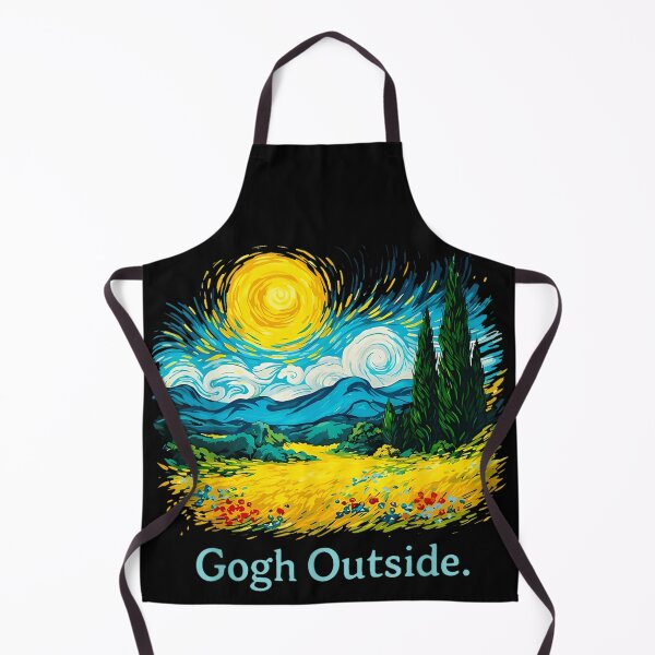 Item preview, Colorful impressionist landscape parody encouraging outdoor creativity and artistic inspiration designed and sold by DaphoLatara.