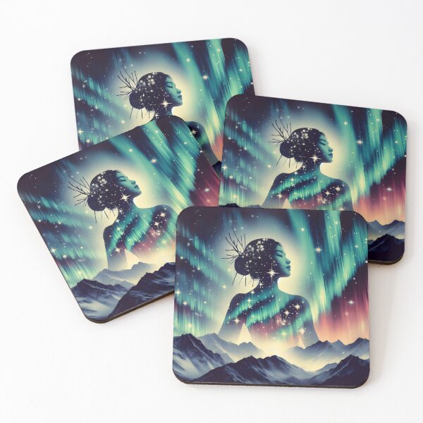 Item preview, Northern Lights Woman, Ai Generated Art  designed and sold by ACC .