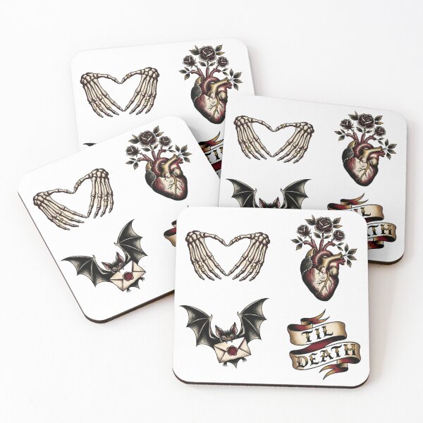 Item preview, American Traditional Tattoo Style Dark Romance Illustration Set designed and sold by NonditStudio.